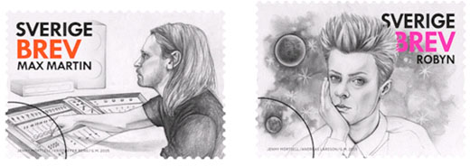 Max Martin on stamp