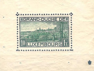 The first stampsheet was issued by Luxemburg in 1923