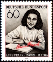 Postage stamp Anne Frank issued by Germany