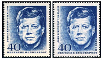 J.F.K. Stamp issued by Germany