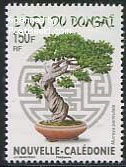Bonsai tree on stamp New Caledonia