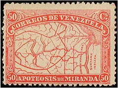 General Miranda stamp