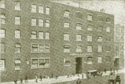 Old photograph of printer Perkins Bacon