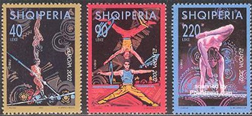 acrobats-on-stamps