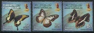 Bjutterfly stamps of Brunei