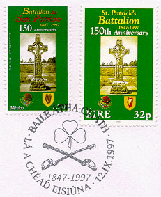joint stamp issue Mexico Ireland